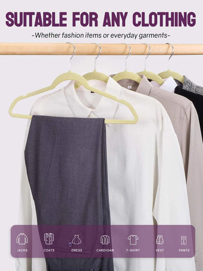 Velvet Hangers -Safe Slim, Durable, Luxury Closet Organizer Pack of 60