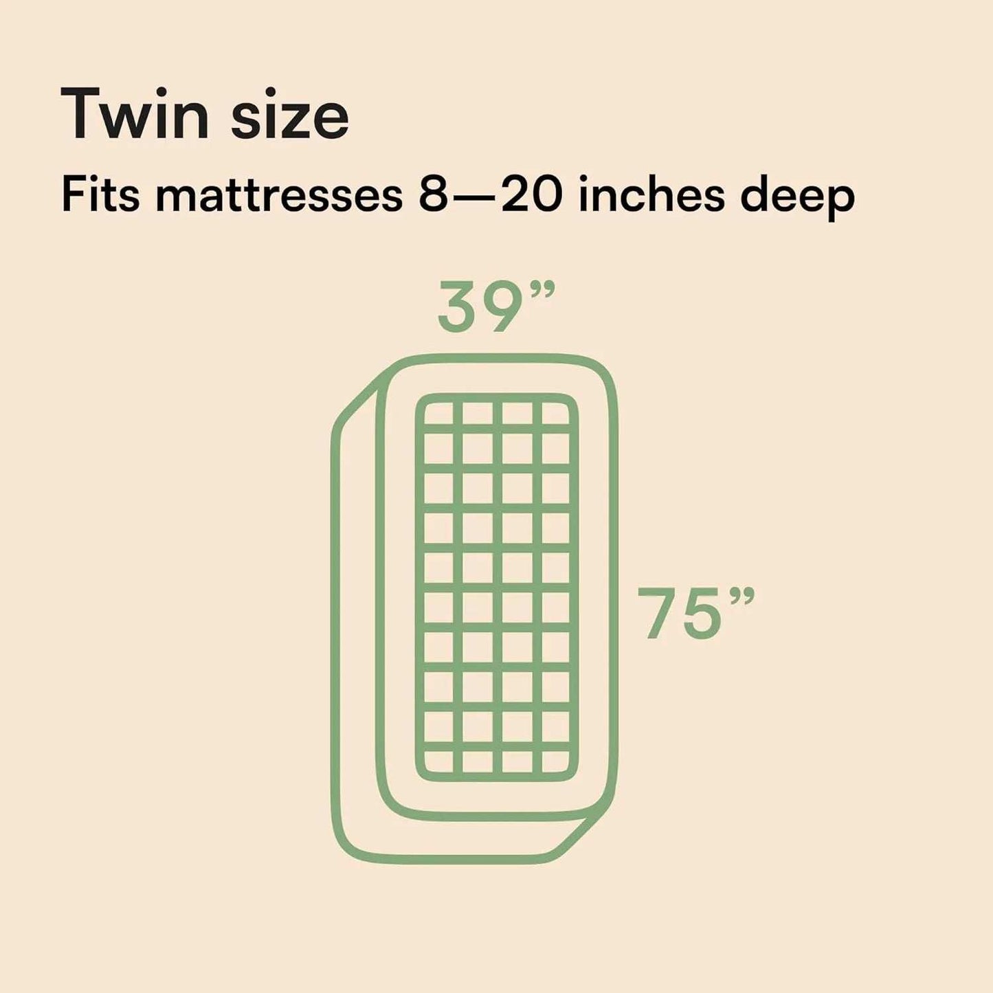 Bamboo Mattress Topper, Twin-Breathable