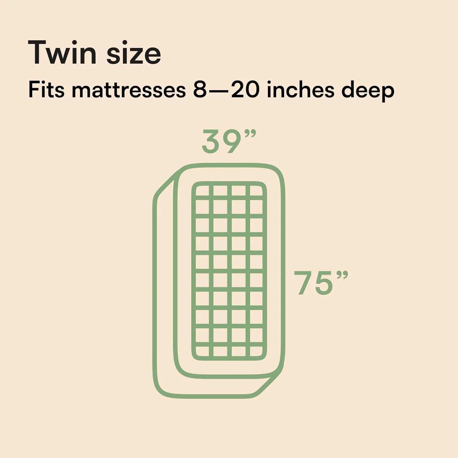 Bamboo Mattress Topper, Twin-Breathable