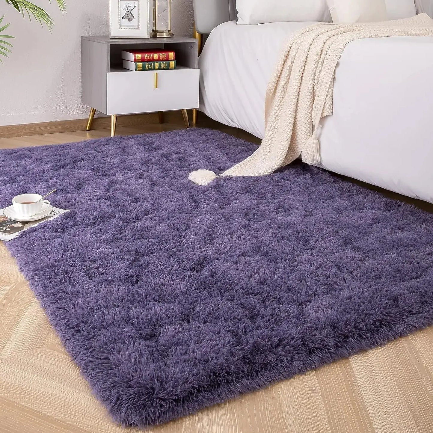 Plush Carpets Fluffy Ultra Soft Indoor Modern Area Rugs Living Room Play Mats for Children Bedroom Home Decor Nursery Rug