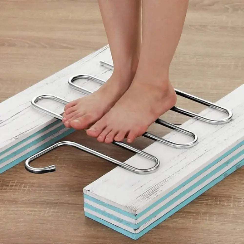 5 Layers Multi-Functional Clothes Hangers Non-Slip Pant Storage Rack Cloth Rack with Multiple Functions for Hanging and Storage