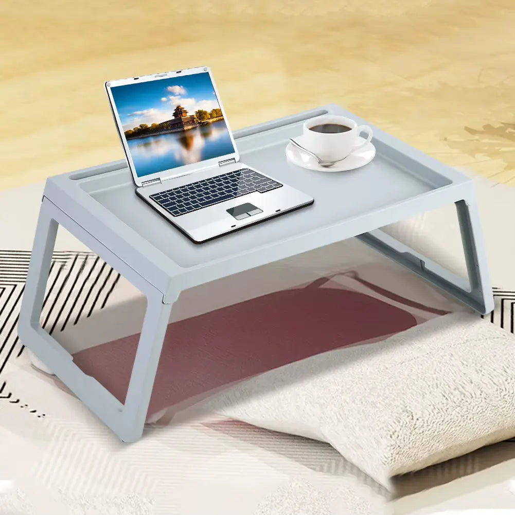 Foldable Bed Table Desk Breakfast Computer Laptop Holder Table Portable Serving Tray