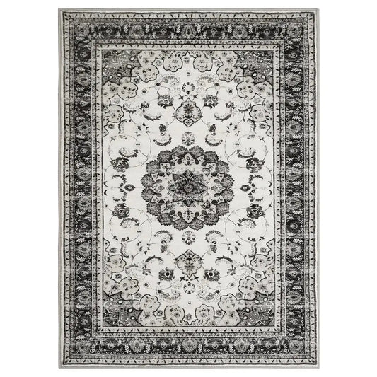 Washable Vintage 5X7 Area Rug for Living Room Floral Design Rugs for Bedroom Indoor Print Carpet for Dining Room Entryway