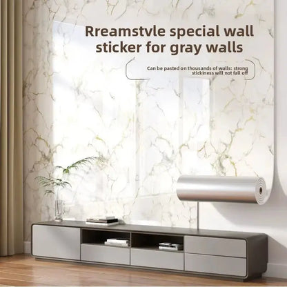 Self Adhesive Thick Wallpaper Marble Effect Wall Sticker Waterproof Wall Covering for Living Room Bedroom Home Decoration