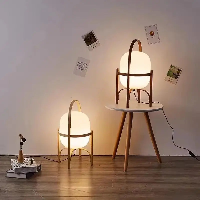 Cole Cestita Floor Lamp Art Modern Simple Led Wood Light Living Room Study Bedroom Bedside Lamp Home Restaurant Decoration Light