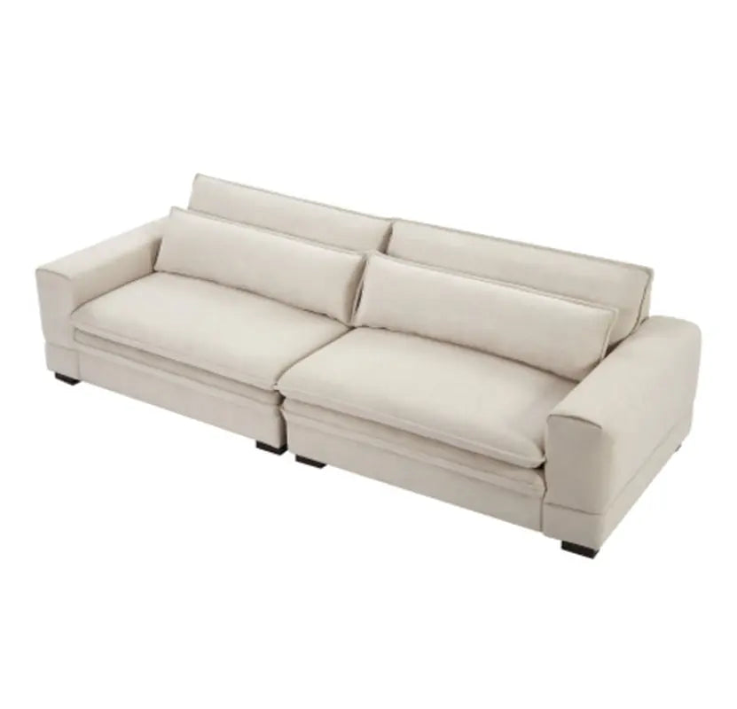 Medieval Sofa Sofa Modern Fabric Sofa for Living Room, Bedroom, Apartment, Home Office Beige