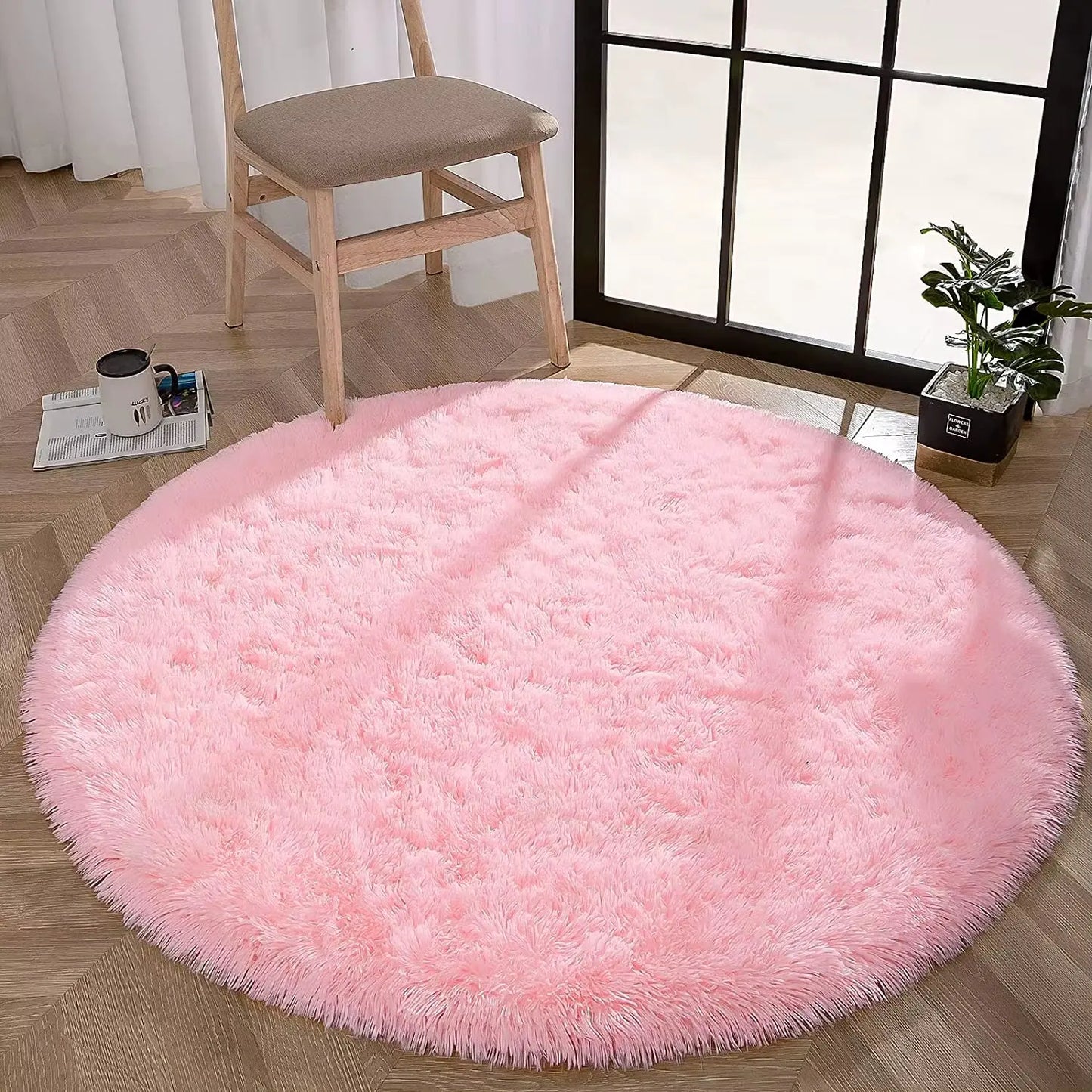 Carpet Living Room round Thick Carpet Fluffy Large Area Mat Floor Soft Rug Bedroom Long Plush Rug Children Room Decor