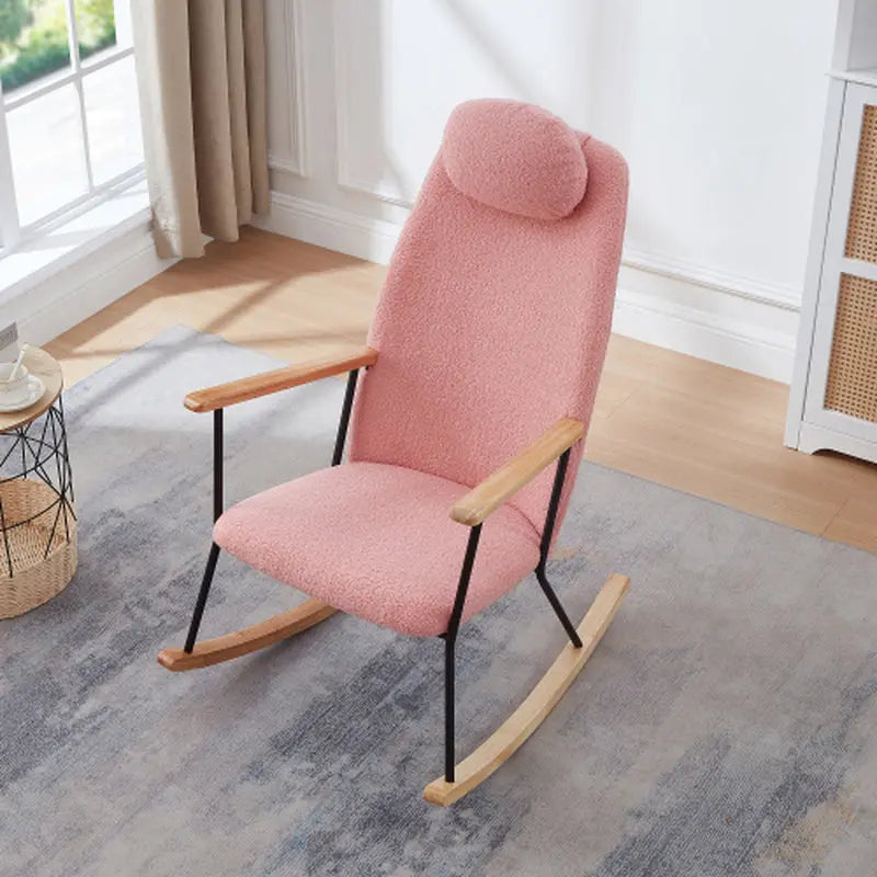 Modern Rocking Chairs Upholstered Chairs Comfortable Side Chairs for Children'S Rooms, Bedrooms, Living Rooms