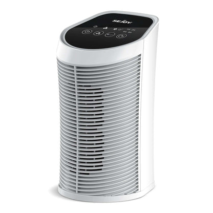 Replacement H13 True Air Purifier HEPA Filter with activated carbon, compatible with Sejoy AP-2202 air purifier, 3-in-1 filtration system.