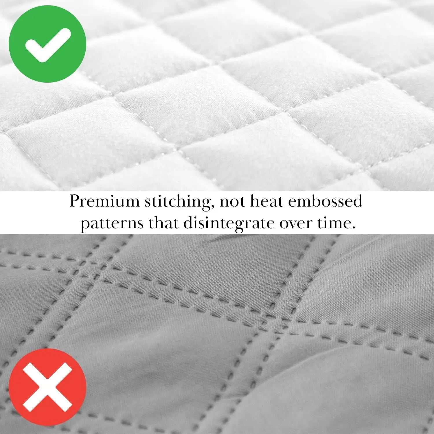 White King Quilt Set with 2 Pillow Shams, Lightweight Coverlet, King Size Quilt, Stain & Pet Hair Resistant Bedding Set, Standard/California Size, Bright White