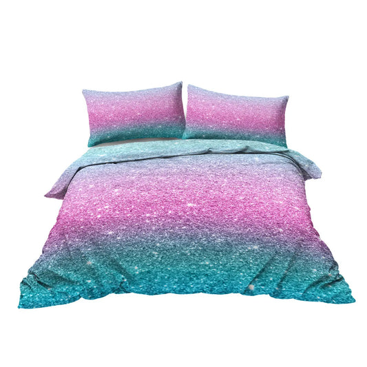 3PCS Ultra Soft Duvet Cover Set for Comforter Star Bedding Set Full Queen King Size