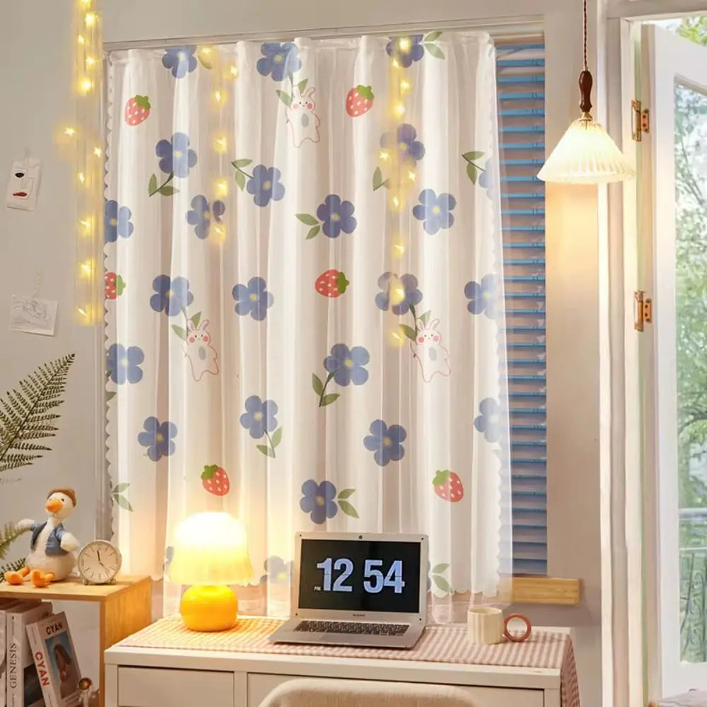 Magic Tape Curtains for Windows Living Room Bedroom Tulle for Windows Small Window Sheer Curtain Gauze