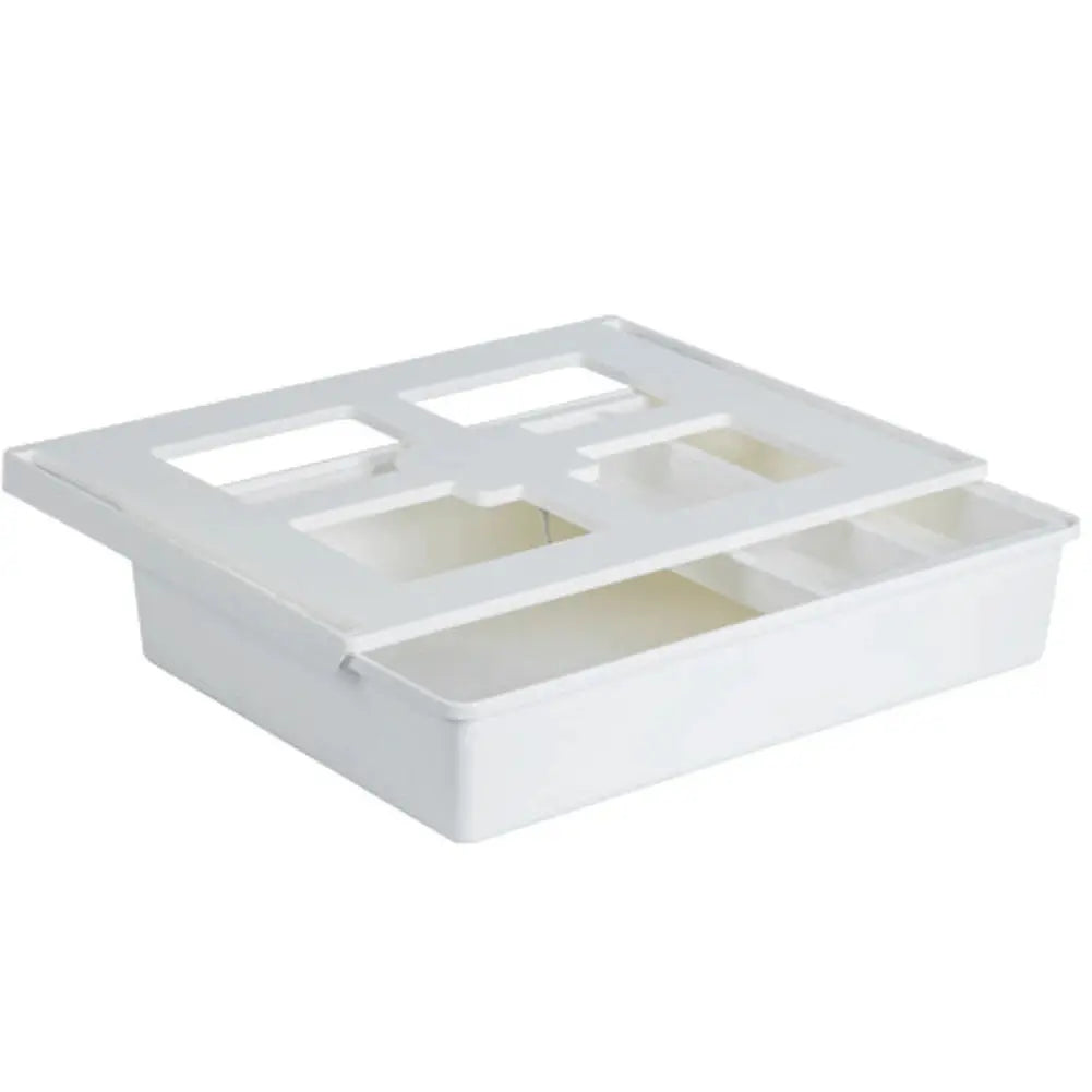 Under Desk Drawer under Table Storage Holder Self Adhesive Slide Out Drawer Tray Large Capacity for Cosmetics Sundries