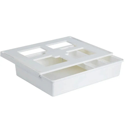 Under Desk Drawer under Table Storage Holder Self Adhesive Slide Out Drawer Tray Large Capacity for Cosmetics Sundries
