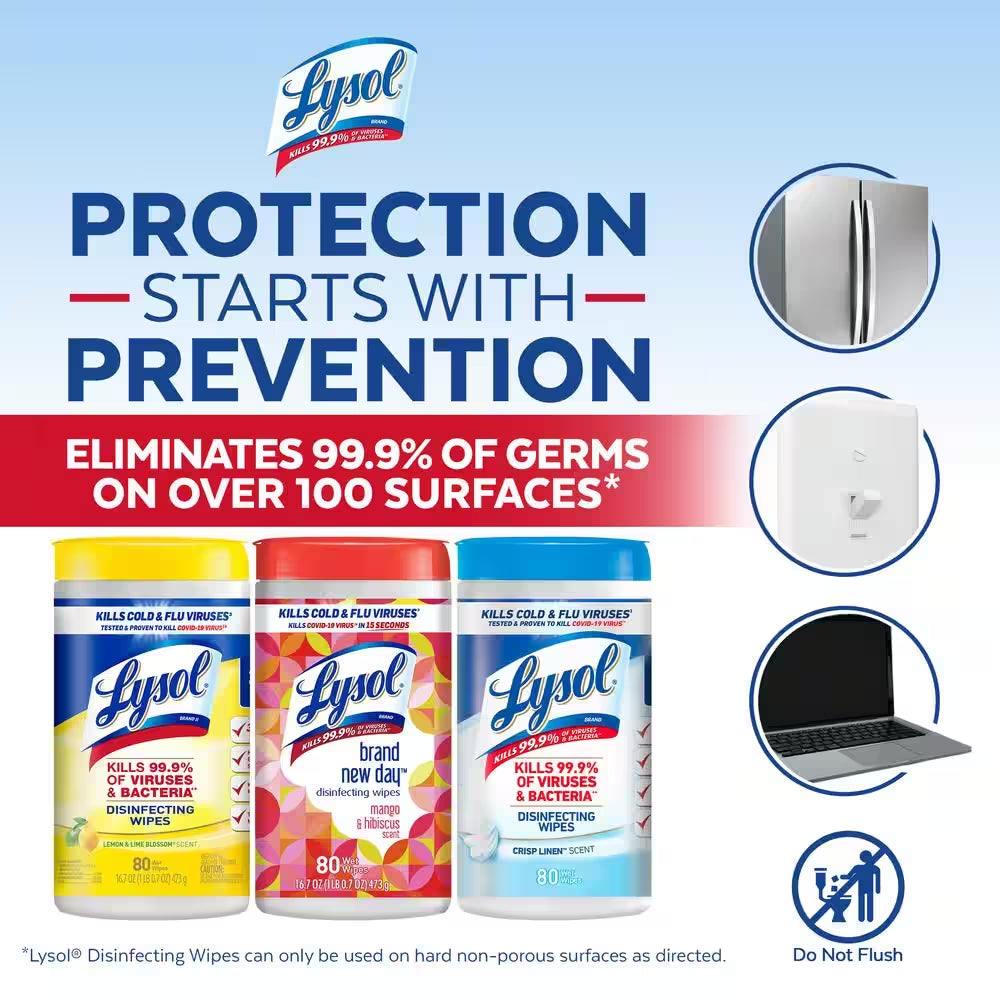 Disinfecting Wipes -Multi-Scent Sanitizing Wipe for Effective Cleaning