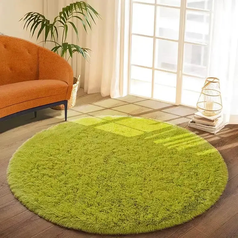 Carpet Living Room round Thick Carpet Fluffy Large Area Mat Floor Soft Rug Bedroom Long Plush Rug Children Room Decor