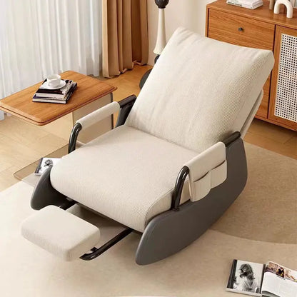 Rocking Chair Balcony Home Technology Cloth Rocking Chair Living Room Leisure Rocking Chair, Modern Rocking