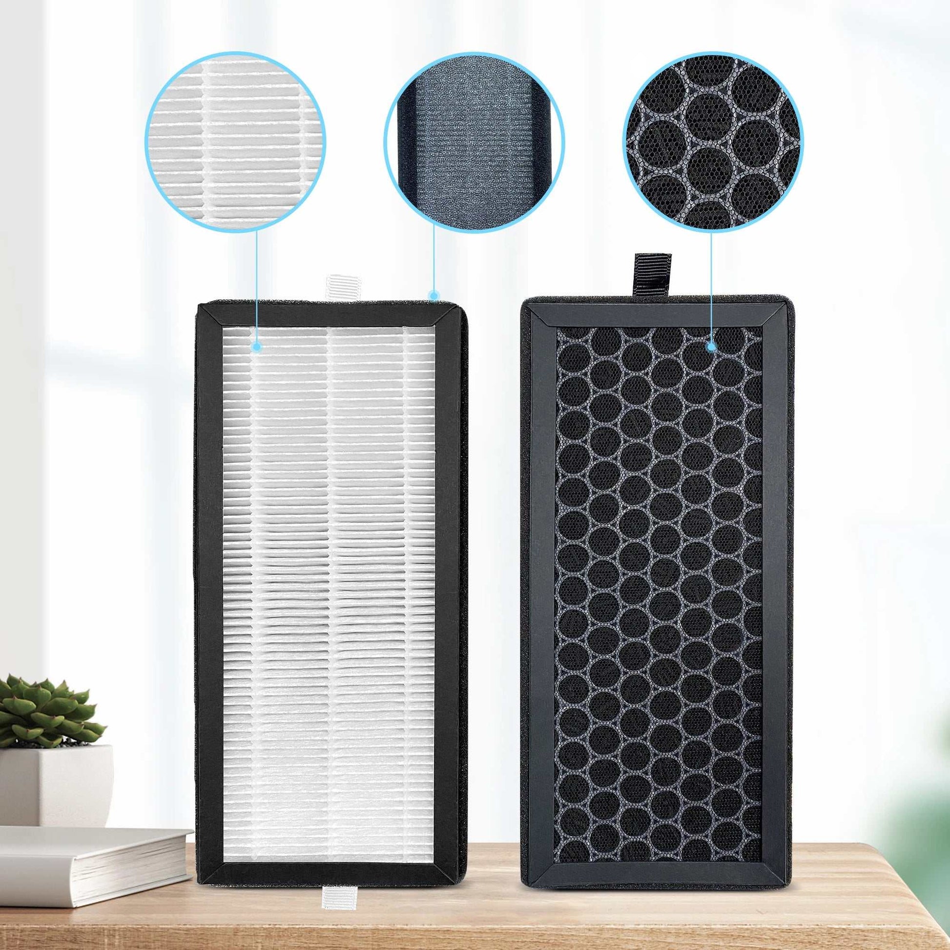 Replacement H13 True Air Purifier HEPA filter and activated carbon composite multifunctional filter for AP-2202 model