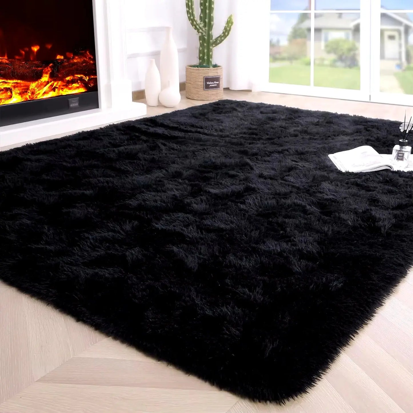 Fluffy Rugs for Bedroom Fuzzy Area Rugs for Living Room Soft Kids Carpet Non Slip Rugs for Hardwood Floors Room Decor