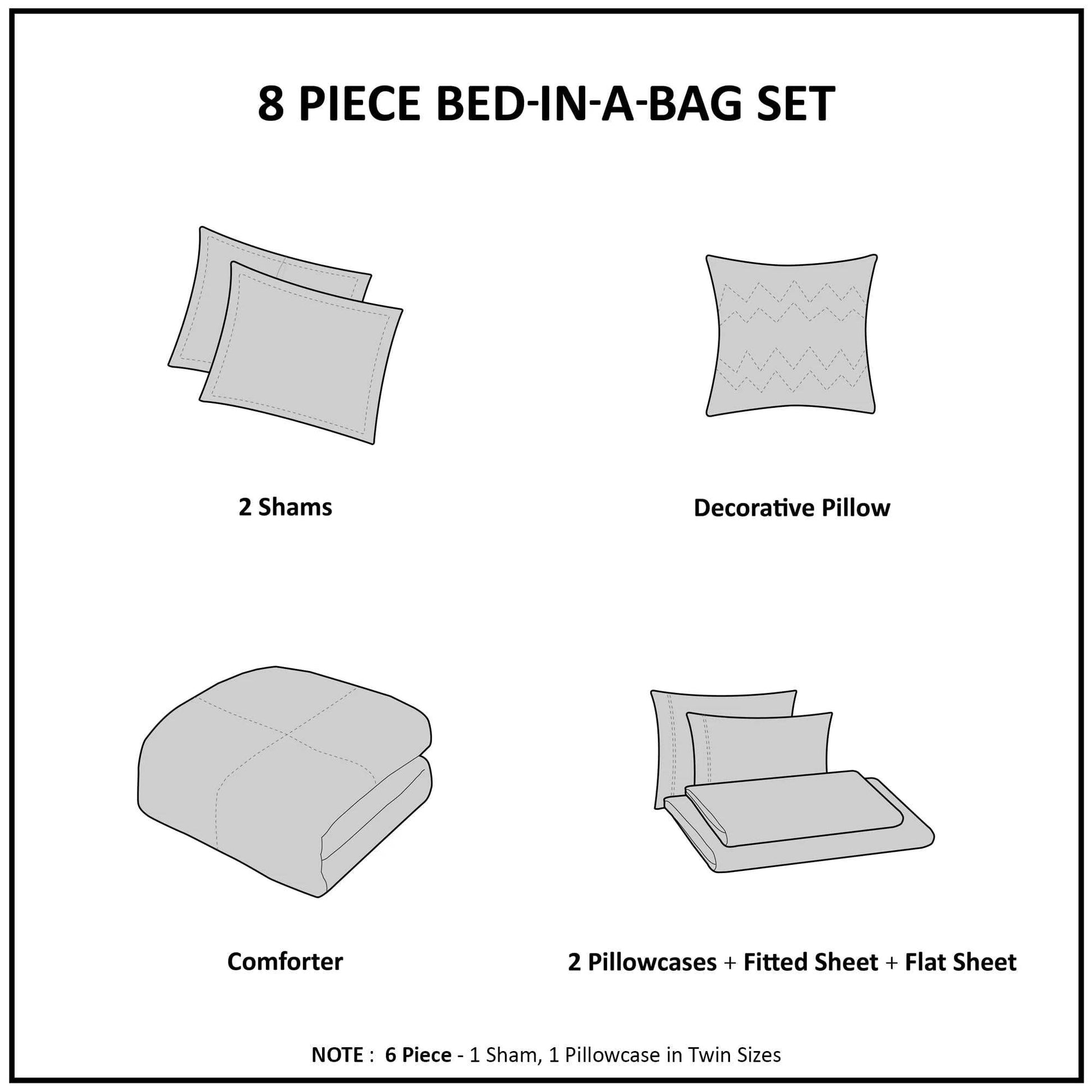 Yellow Damask Bed in a Bag