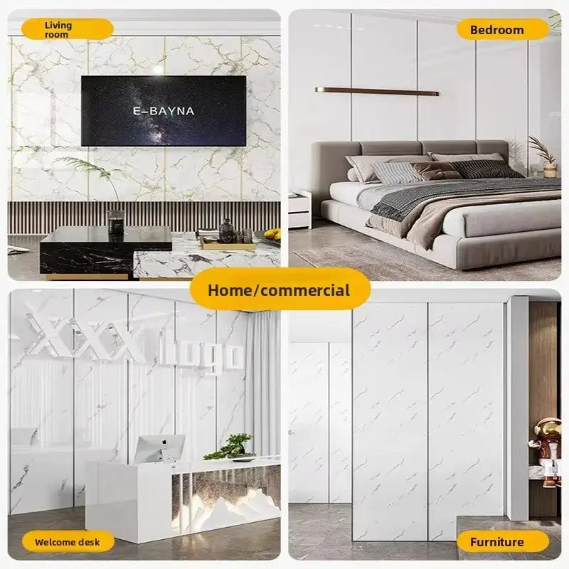 Self Adhesive Thick Wallpaper Marble Effect Wall Sticker Waterproof Wall Covering for Living Room Bedroom Home Decoration