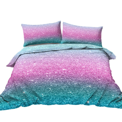 3PCS Ultra Soft Duvet Cover Set for Comforter Star Bedding Set Full Queen King Size
