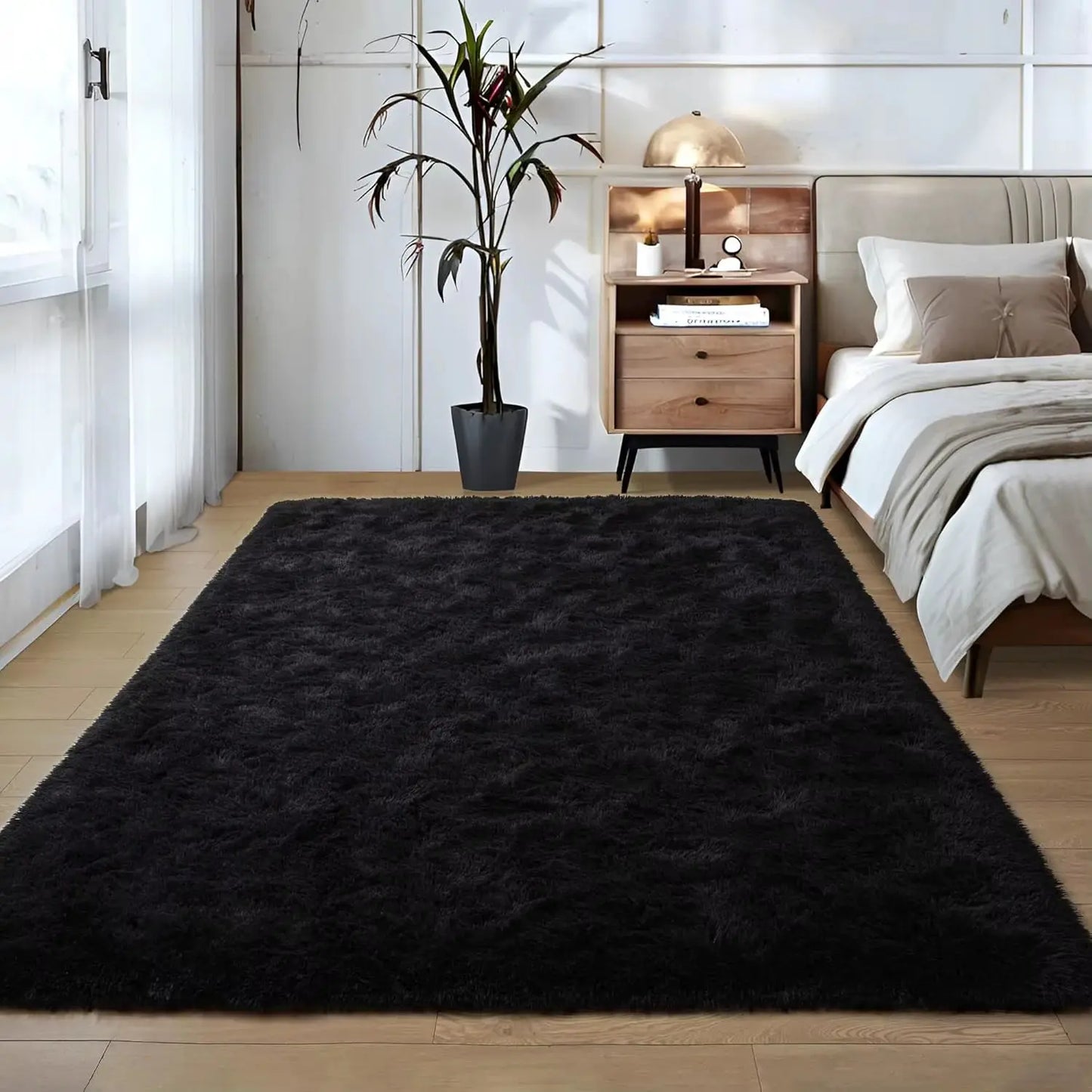 Fluffy Rugs for Bedroom Fuzzy Area Rugs for Living Room Soft Kids Carpet Non Slip Rugs for Hardwood Floors Room Decor
