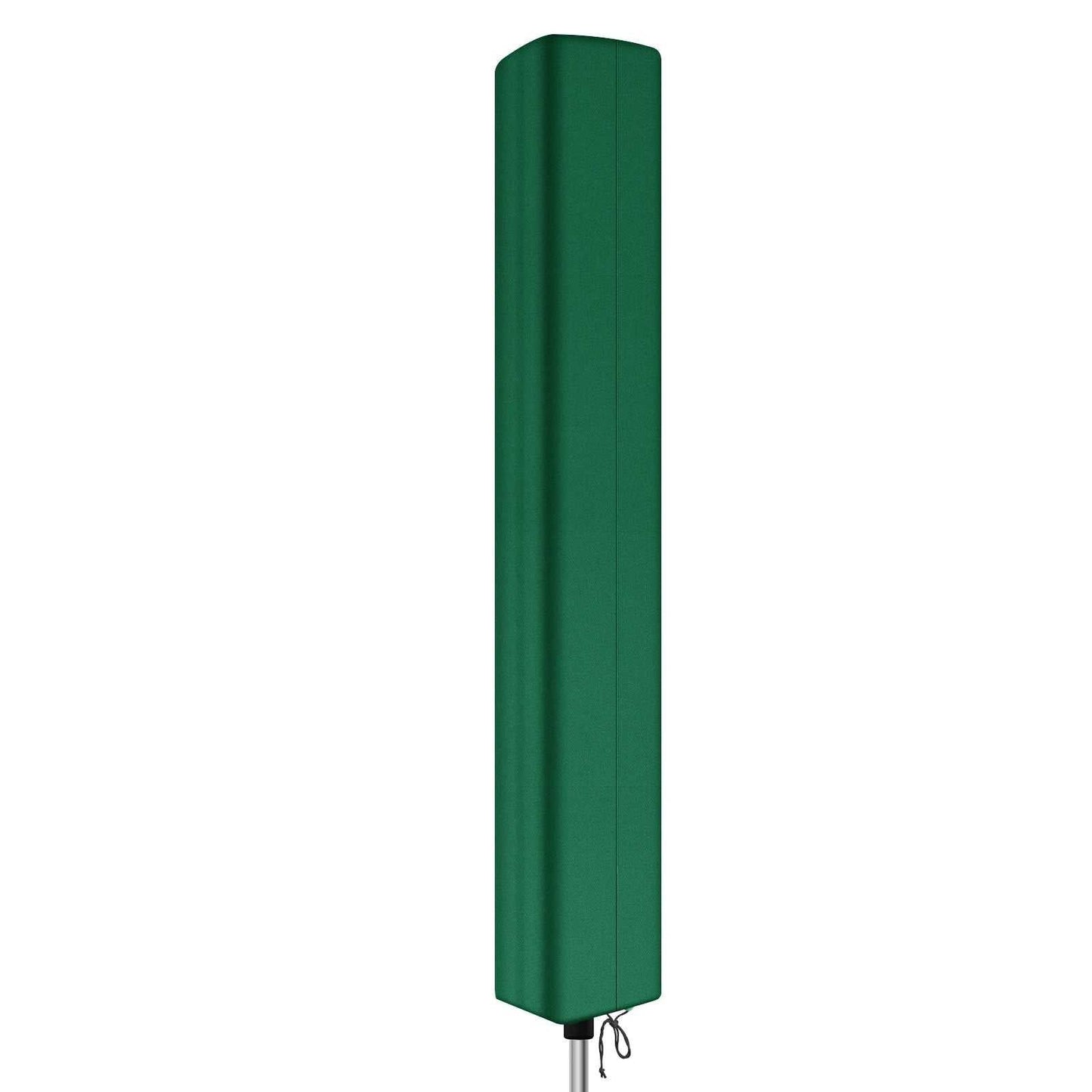 Green waterproof foldable rotary outdoor umbrella clothes drying rack cover with zipper and tear-resistant fabric