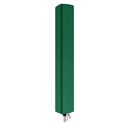 Green waterproof foldable rotary outdoor umbrella clothes drying rack cover with zipper and tear-resistant fabric