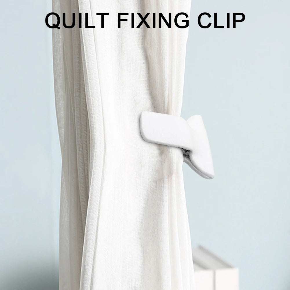 6/12Pack Padded Comforter Clips Sweet Sleeping Duvet Clips Blanket Fasteners Prevents Comforters from Moving inside Duvet Cover