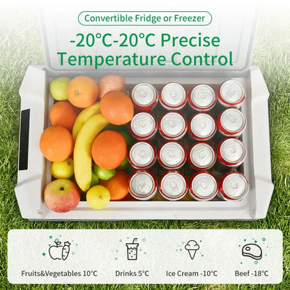 NL 25L 35L 45L Car Refrigerator 12V Compressor Fridge Freezer 12/24V DC 100-240V AC Portable Cooler for Camping Travel